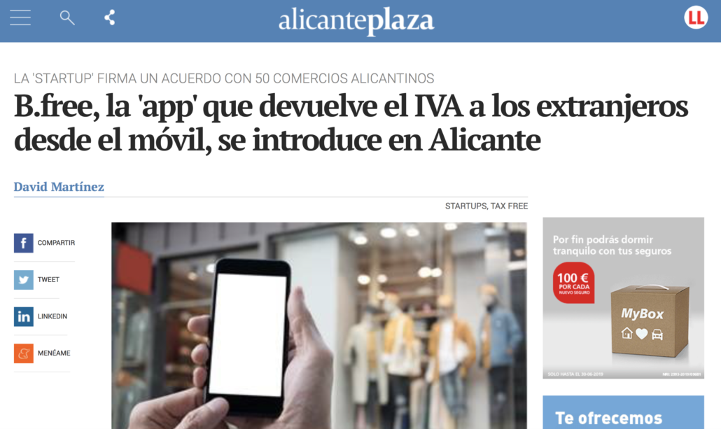 <a href="https://alicanteplaza.es/bfree-la-app-que-devuelve-el-iva-a-los-extranjeros-desde-el-movil-se-introduce-en-alicante" target="_blank" rel="noopener noreferrer"><b>B.free llega a Alicante</b></a>